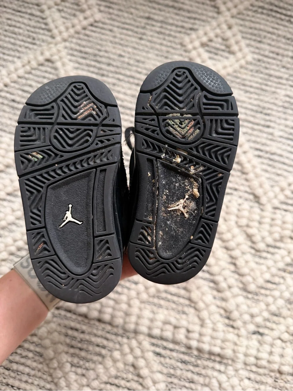Nike Kids Black Jumpman Basketball Sneakers